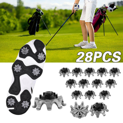 28Pcs/Set Golf Shoes Soft Spikes, Fast Twist Studs Cleats For Footjoy shoes