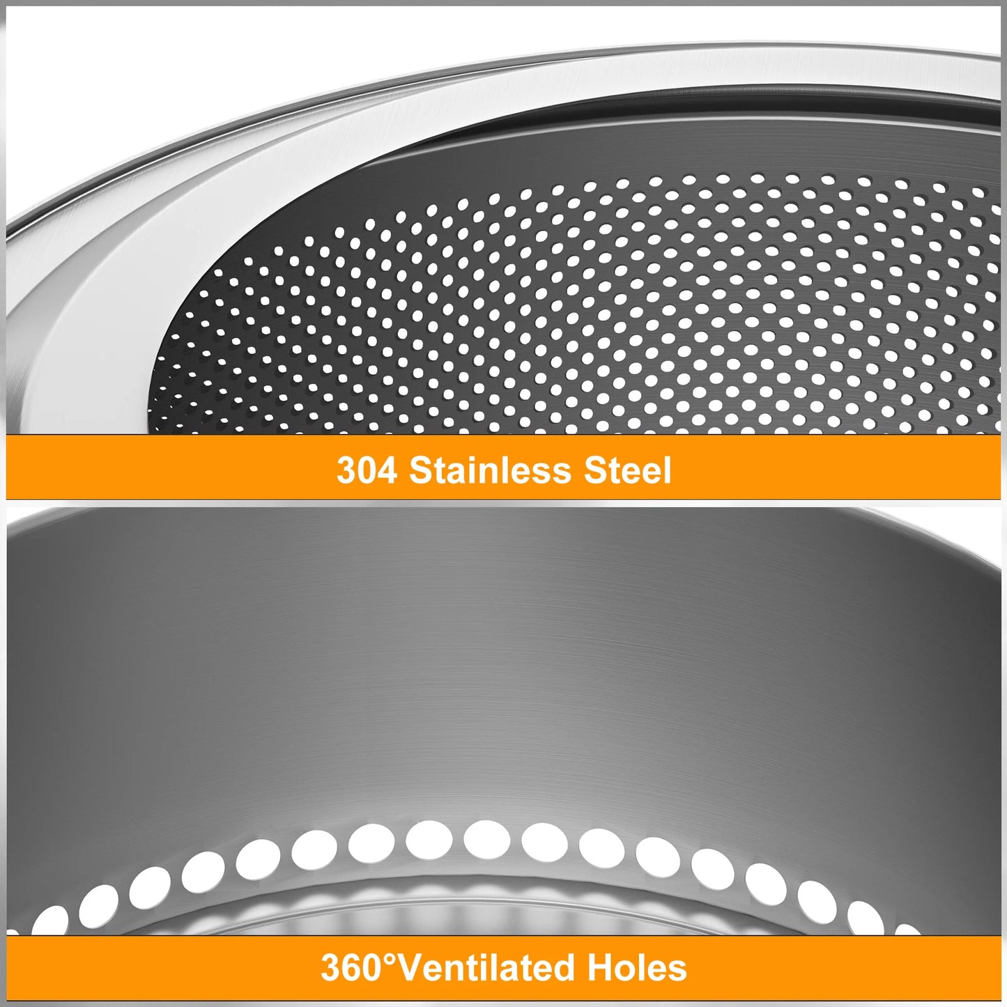 Wood Burning Firepit, Large Stainless Steel Smokeless Fire Pit with Carry Bag
