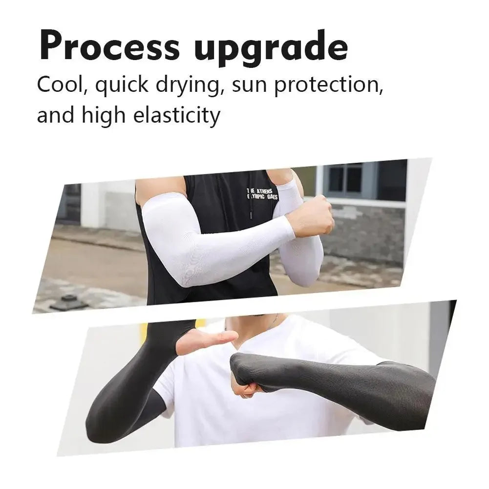 2026 NEW Ice Silk Bicycle Sleeves, Summer Breathable Cycling Arm Protection