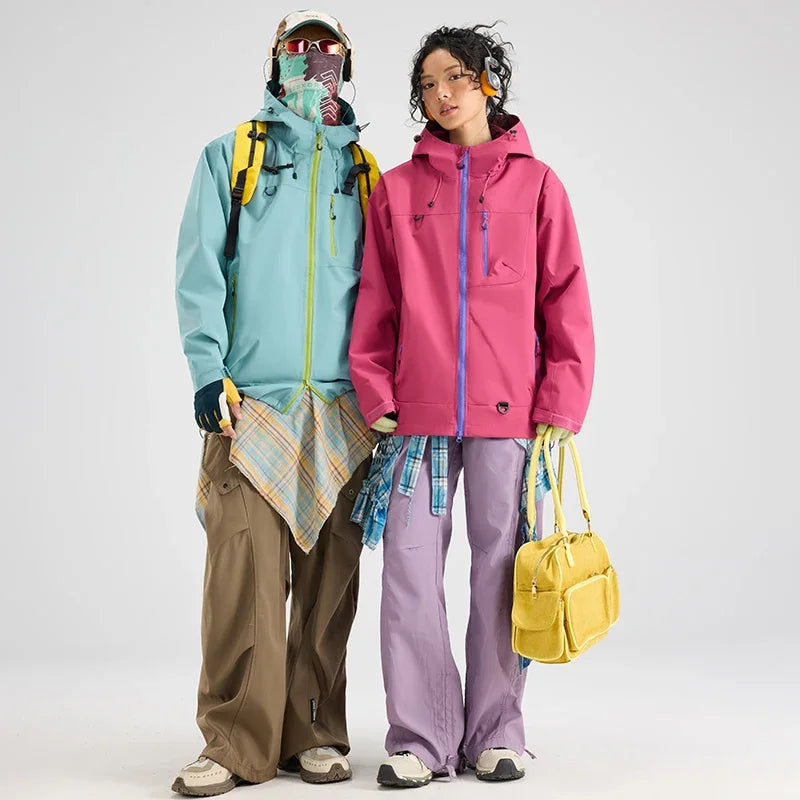 Unisex Hiking Jacket, Waterproof Autumn Windbreaker