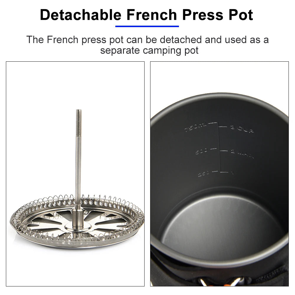 Widesea Camping Cooking System with Heat Exchanger, Outdoor Gas Stove Burner