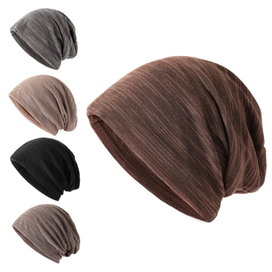 2025 New Solid Color Cycling Hats For Man, Male Classical Hip Hop Bonnet Caps, Soft Cotton Windproof