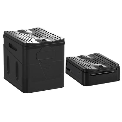 Multifunction Bedpan, Portable Outdoor Folding Toilet, Strong Bearing Capacity, Reusable Trash Can for Camping Hiking