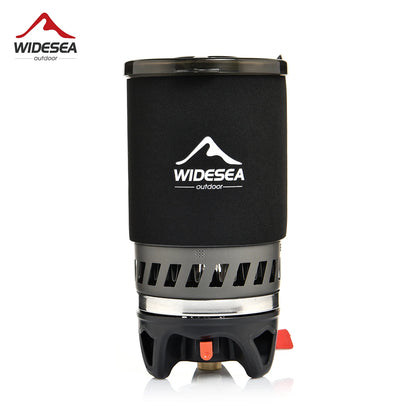 Widesea Camping Cooking System with Heat Exchanger, Outdoor Gas Stove Burner