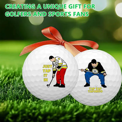 4 Count Funny Golf Balls Gift Set, Novelty Golfer Present for Men, Dad or Golfing Fan, One Standard Size