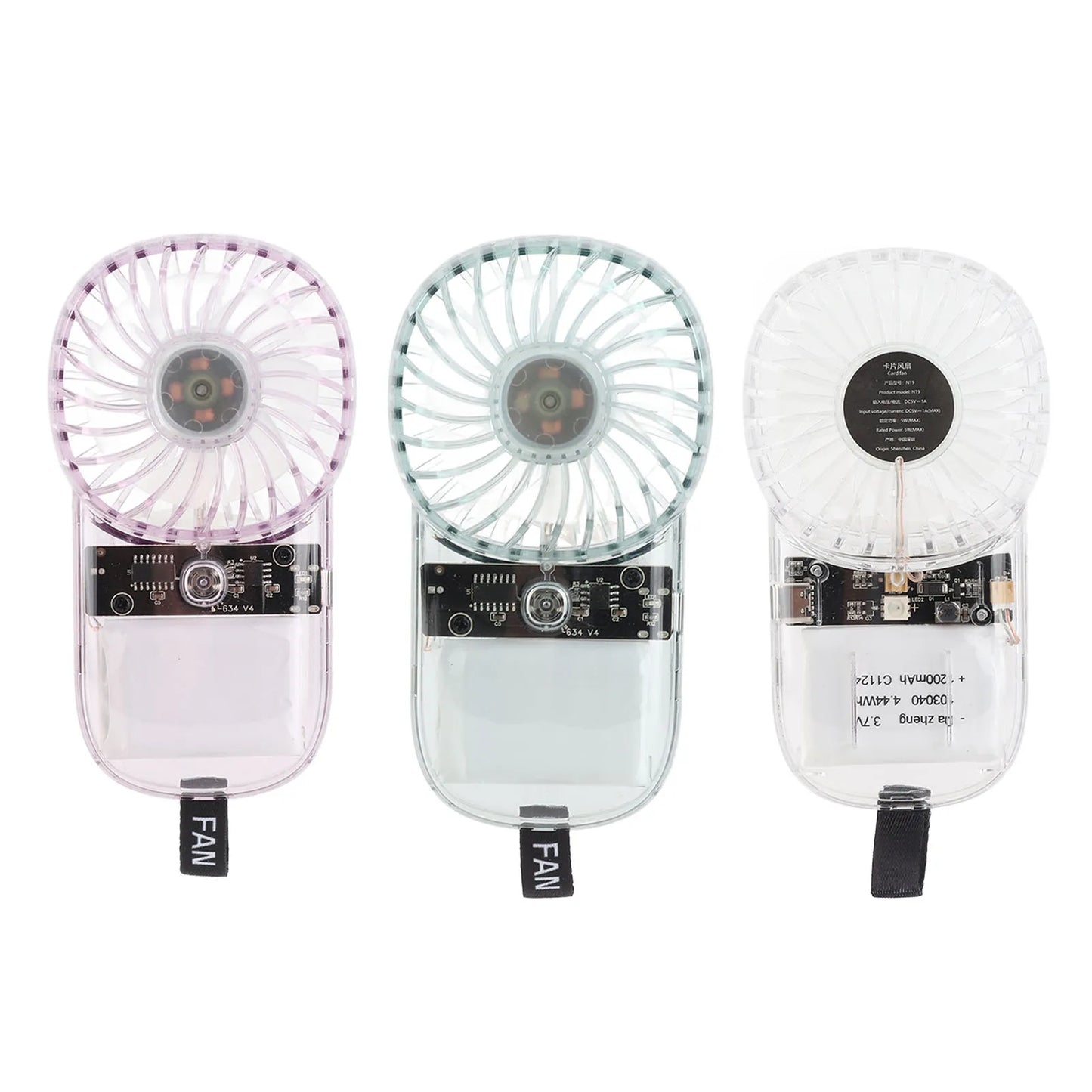 Portable Neck Hanging Fan, USB Rechargeable