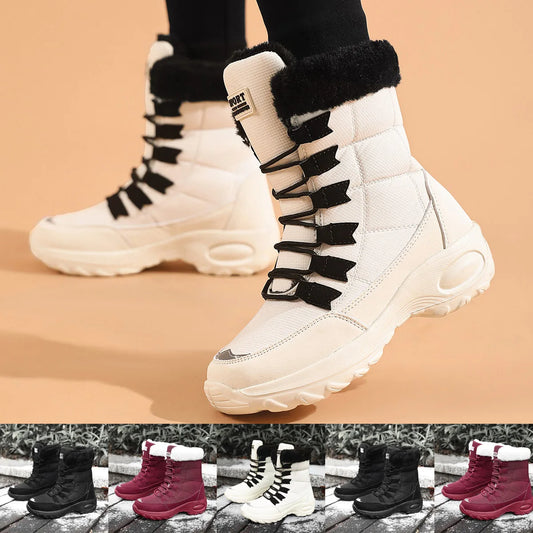 Women's Winter Boots, Mid-Calf Waterproof Snow Boots