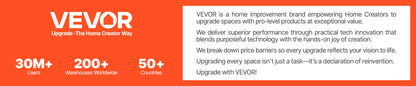 VEVOR 12.7mm Static Climbing Rope, 125/150/200ft Outdoor Rock Climbing Rope 30KN Breaking Tension Fiber Rope w/ Steel Snap Hooks